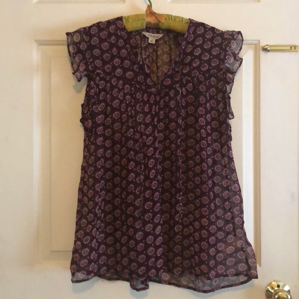 Lucky brand Short sleeve blouse